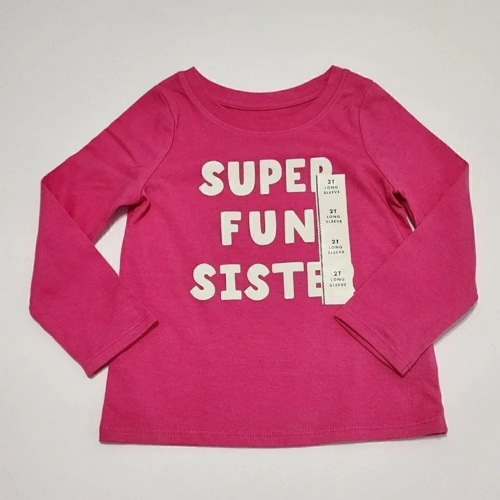 Toddler Girls 2T Long / Short Sleeves Tee & 1 Cozy‎ Red Leggings